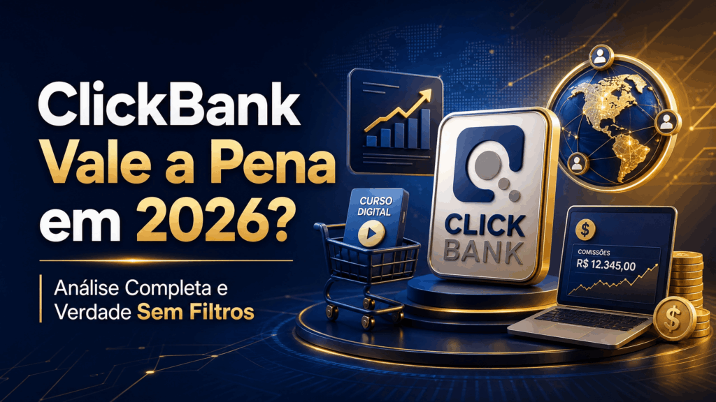 "Banner do artigo ClickBank Vale a Pena em 2026? Análise Completa e Verdade Sem Filtros"